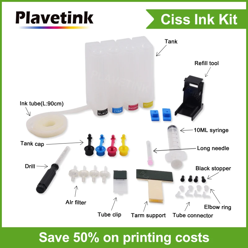Чернильный бак Plavetink для Canon Pixma PG445 CL446 PG440 PG510 CL511 PG 445 440 510 545 PG40 CL41 PG50 | Компьютеры и