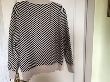 GIGOGOU solo Breasted V cuello mujeres botón árbol de Navidad negro suéter de punto Cardigan suelto de Jersey chaqueta abrigo