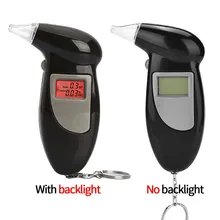Handheld Backlight Digital Alcohol Tester Digital Alcohol Breath Tester Breathalyzer Analyzer LCD Detector Backlight Light