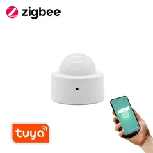Tuya Zigbee 3.0 Smart PIR Motion Sensor Human Boday Movement Wireless Sensor Mini Auto Led Strip Light Switch,Hub Required