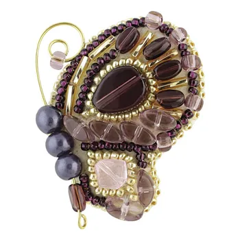 

Bp173 brooch set 'мотылёк' brooch 4,5*4,0 cm.