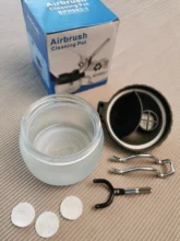 Pulverizador estabilizador soporte para botellas frasco de cristal, filtro de botellas, espray mate, juego de herramientas de limpieza