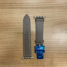 Correa de cuero genuino para Apple Watch, correa de reloj para Apple Watch 6 5 4 3 2 1 SE, 44mm 40mm 42mm 38mm para iWatch