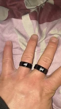 UZone 8MM musulmán negro anillo Alá los hombres y las mujeres Islam árabe dios mensaje anillo de acero inoxidable de Corán del Medio Oriente