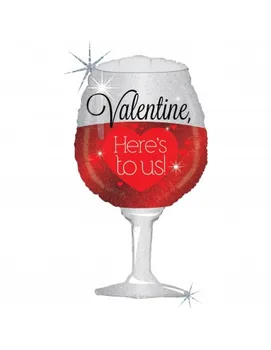 

Balloon Sparkling Valentine Wine Shape 86cm