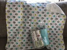 Ruyi-Manta de algodón para bebé, 4 unidades/paquete, 100%, supersuave, de franela, para recién nacido, 76x76CM