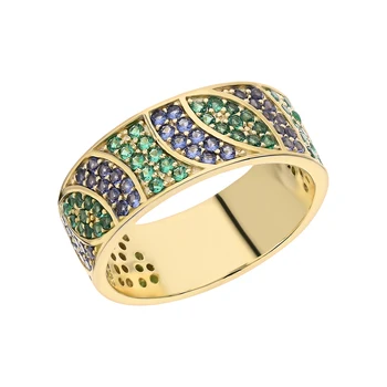 

Silver ring with sieve and cubic zirconium sunlight sample 925 test
