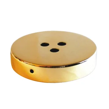 

Metal support gold glitter 100mm diameter and three outlets