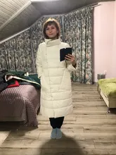 FTLZZ-Chaqueta larga de plumón de pato de doble cara para mujer, Parkas cálidas con doble botonadura, prendas de vestir para nieve, Invierno 90%
