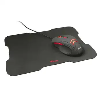 

Mouse and gaming mouse pad trust ziva-button selection speed-6 buttons-pad 220x300mm - pad with soft texture and baseman