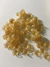 Lote de 100 unidades de cuentas de aleación con forma de flor Torus de 10mm, accesorios de joyería, cuentas espaciadoras para fabricación de joyas, dijes, collares y pulseras