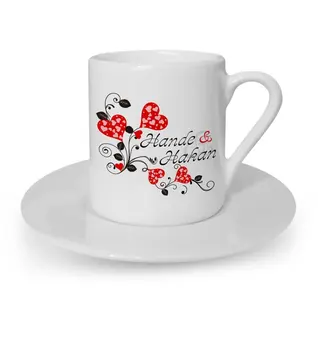 

Personalized Valentine 'S Day Themed Turkish coffee Cup-2