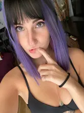 MERISI-flequillo postizo de pelo sintético, 4 colores, extensiones de cabello