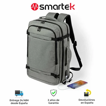

Smartek SMTK-6620 laptop backpack, USB connection, anti-theft pocket, padded, urban design, laptop up to 17"