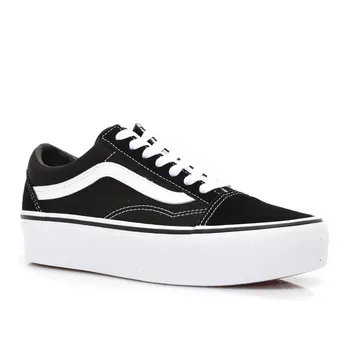 

Vans old skool sneakers woman and canvas color platform Black