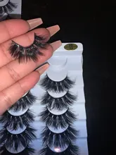 5/8 pares 3D visón pestañas 20mm pestañas 3D de pestañas falsas naturales NATURALES DE Pestaña de visón extensión belleza maquillaje pestañas