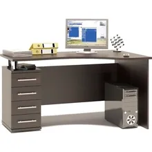 Стол компьютерный СОКОЛ КСТ-104.1 венге левый