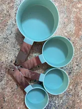 Cucharas multiusos, herramientas de medición de vasos, accesorios de horneado de PP, utensilios de cocina con mango de plástico de acero inoxidable, 4/8/10 Uds.