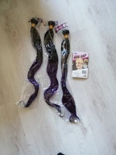 Extensiones de pelo ondulado brasileño, cabello liso precoloreado, extensiones de pelo humano con degradado 1B/púrpura Remy