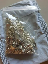 YuenZ 100 Uds Estilos mixtos animal de corazón clave corona encantos colgantes de la joyería de DIY para fabricación de collares y pulseras accesorios U050