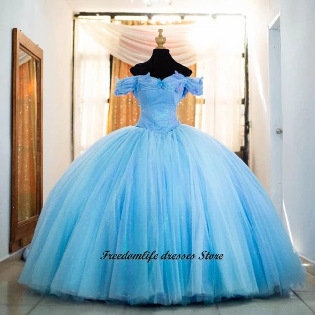 Real Images Cinderela Quinceanera Prom Vestido Fora Do Ombro 2021 Doce Doce  16 Vestidos De Primeira Festa Vestido De Aniversário Para Meninas De  Veralove999, $590,24