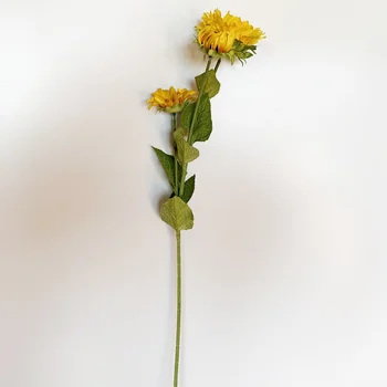 

Pack 6/12/24 wands artificial sunflower with 3 heads 66 cm