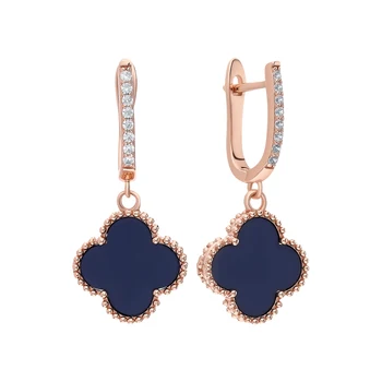 

Silver earrings with ceramics and cubic zirconia sunlight sample 925