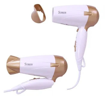 

DW-1202 portable folding travel Hair Dryer White Gold 1700W hair dryer