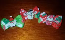 Bows Dog Hair-Bow Grooming Christmas-Dog Elastic-Rubber Cat Pet 10pcs 