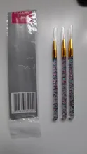 3 unids/set dibujo en Gel UV pintura bolígrafo de línea de arte dibujo cepillo de mango de hebra de diseño francés manicura uñas de arte herramientas de bricolaje
