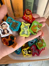 Juguetes de madera para bebés, Fruta de dibujos animados de animales para enhebrar, cuentas de madera, juguete educativo para niños