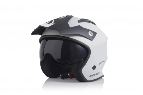 CASCO JET ARIA ACERBIS GRIS LISO MATE|Cascos| -