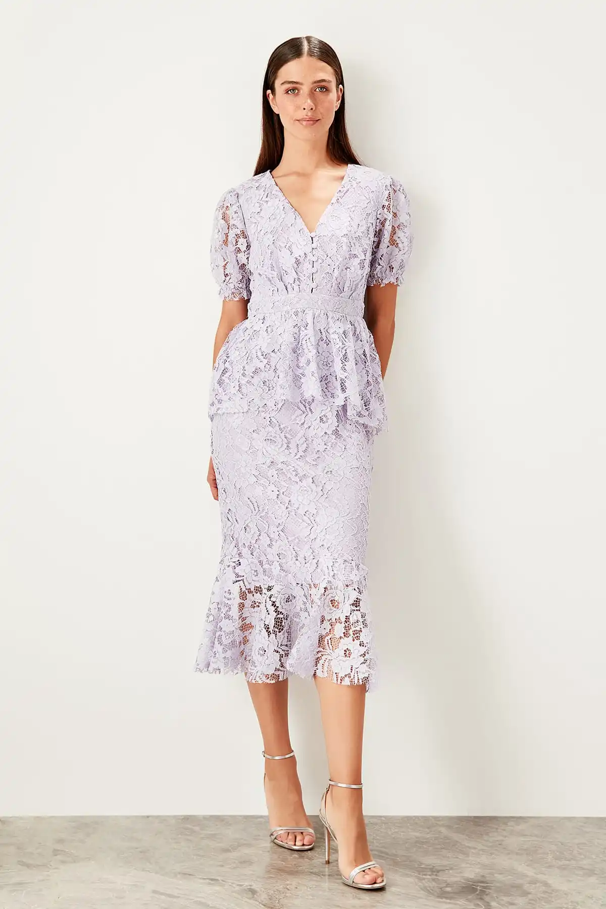 Trendyol платье с баской TPRSS19UT0105| |