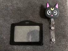 Carrete retráctil para insignia de enfermera, funda para tarjeta de identificación para estudiantes, de silicona, gato, Barrio Sésamo, 1 pieza, nuevo diseño