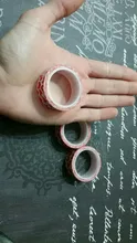 Rollos de cinta de diseño de amor rojo, cinta adhesiva decorativa para manualidades de papel, para el Día de San Valentín (Corazón de amor rojo), 1 unidad