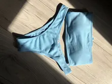 Bikini sin tirantes de cintura alta para mujer, bañador Sexy, traje de baño acolchado, de Color puro monokini, novedad de 2021