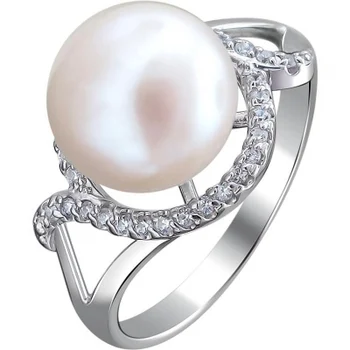 

Esthete ring with pearls and cubic zirconia