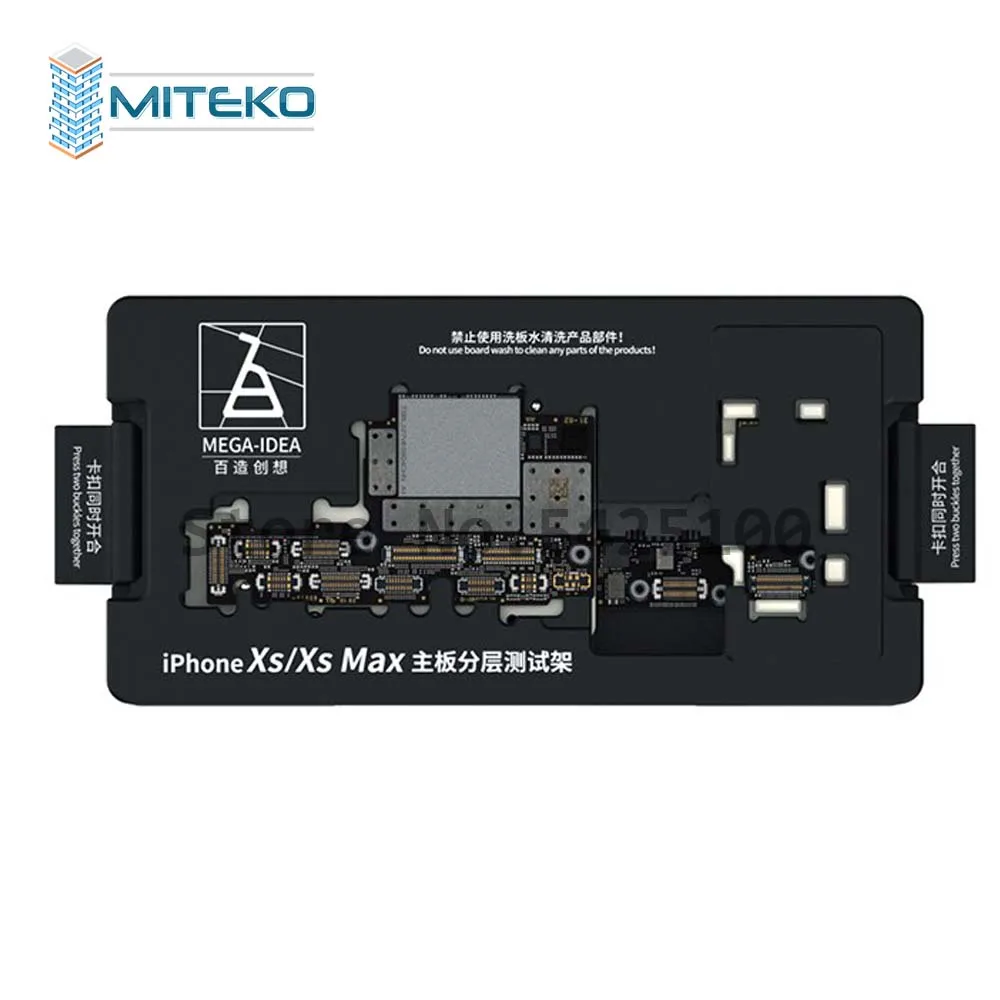 QIANLI Manufacture MainBoard Layered Testing Frame for IPhone X XS MAX Middle Level Radio Frequency Logic Board Function Tester