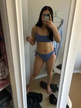 Bikini acolchado con realce para Mujer, traje de baño de dos piezas con lazo lateral, cintura alta, 2021