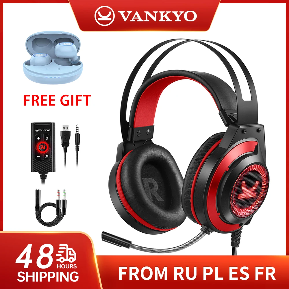 Vankyo Cm7000 Gaming Headset Gaming Headphones With Noise Canceling Mic