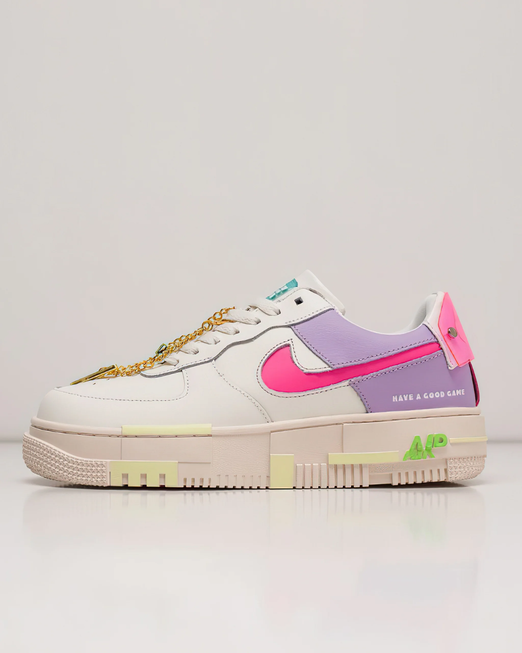Кроссовки летние женские Nike Air Force 1 Pixel Low Lovely Girl T186 |