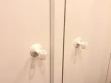 Perilla de puerta de pared, almohadilla silenciadora de impactos, manija de la puerta del armario, silenciador de bloqueo de silicona anticolisión, amortiguador, Tope de puerta, 2 uds.