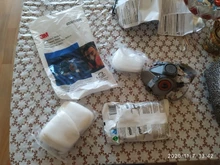 Máscara de Gas 8 en 1 con gafas de seguridad, respirador de Gas de media cara para pintura, pulverización, pulido, seguridad en el trabajo, 6200