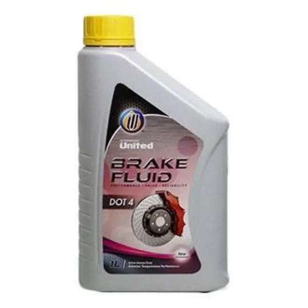 Тормозная жидкость UNITED GLYCOL BRAKE FLUID DOT4 Neutral (1л) | Автомобили и мотоциклы
