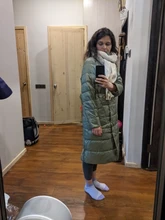 Coat Long-Jacket Double-Sided-Down Winter Women Parkas Snow-Outwear Fitaylor Warm Plus-Size