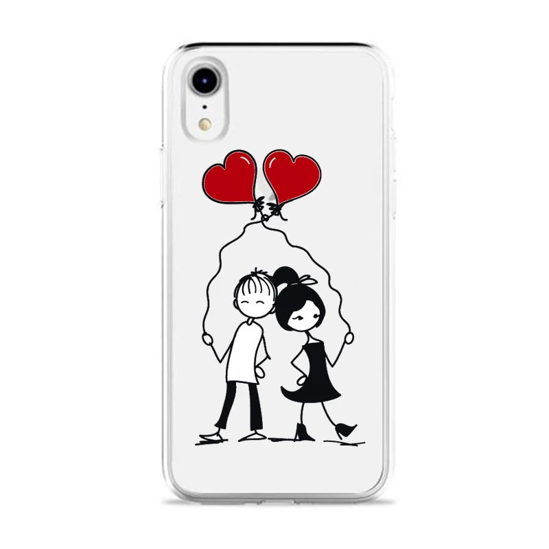 Чехол-подставка из ТПУ для Apple IPhone XR с рисунком сердца