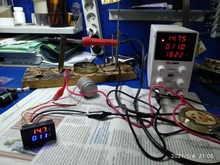 0,56 pulgadas Mini Digital voltímetro amperímetro DC 100V 10A Panel Amp voltios medidor de corriente de voltaje probador Azul Rojo de doble LED pantalla