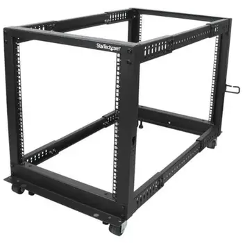 

Cabinet Server Rack with 4 adjustable brackets open frame 12U with profondita', wheels swiveling leveling feet