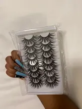 SEXYSHEEP-pestañas postizas 3D, 5/8/10 pares, naturales, voluminosas, maquillaje