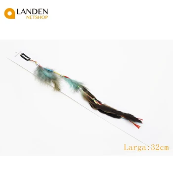 

Fashion natural feather hair clip headdress female extention wedding headdress Hair Accessories